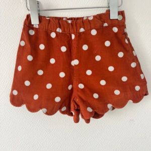 Short en velours en pois jacadi 18 mois